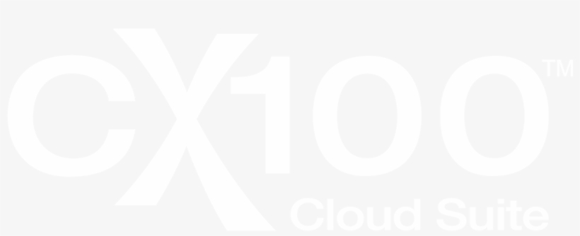 Cx100 Cloud Suite White Logo Transparent - Poster, transparent png download