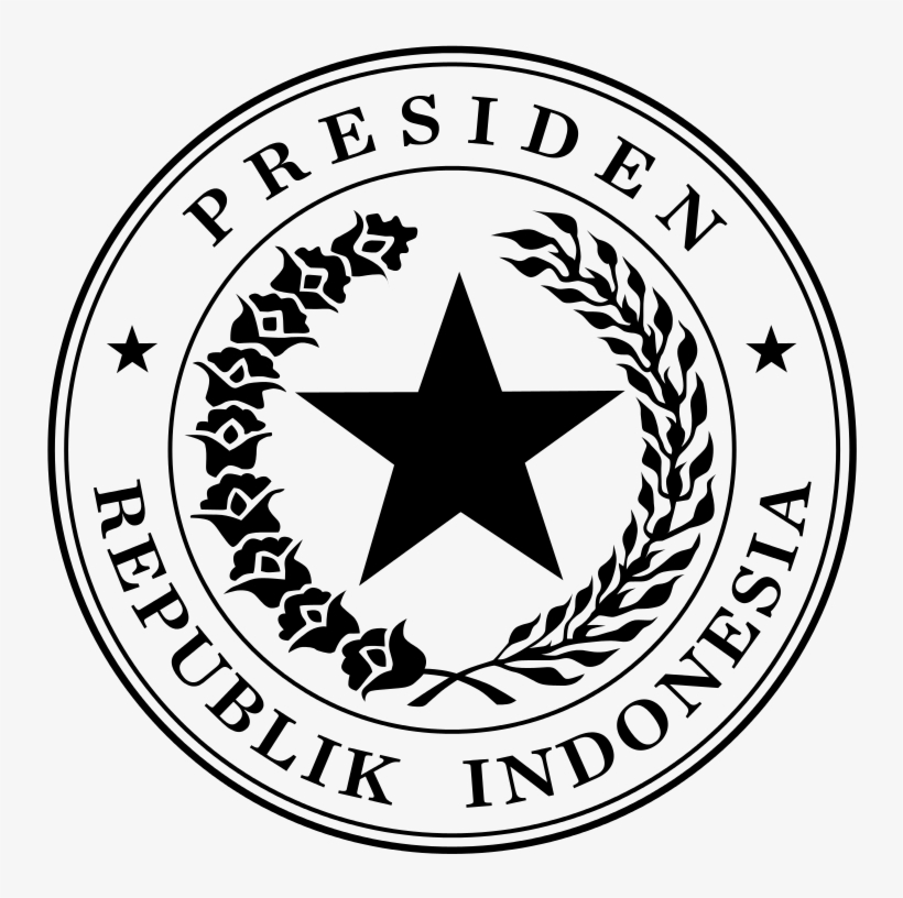 Indonesian Presidential Seal Black - Indonesia Presidential Seal, transparent png download