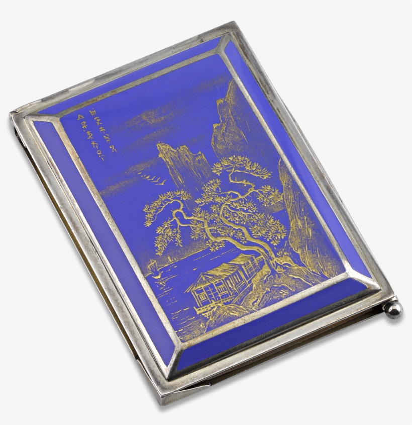 Silver And Enamel Note Pad And Pencil - Emblem, transparent png download