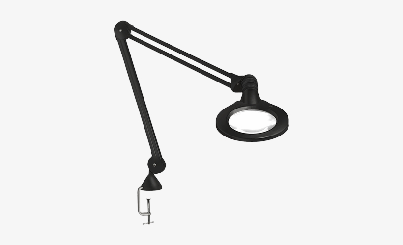 Luxo Kfm Led Magnifier, Black, Edge Clamp - Luxo 5 Dioptrie, transparent png download