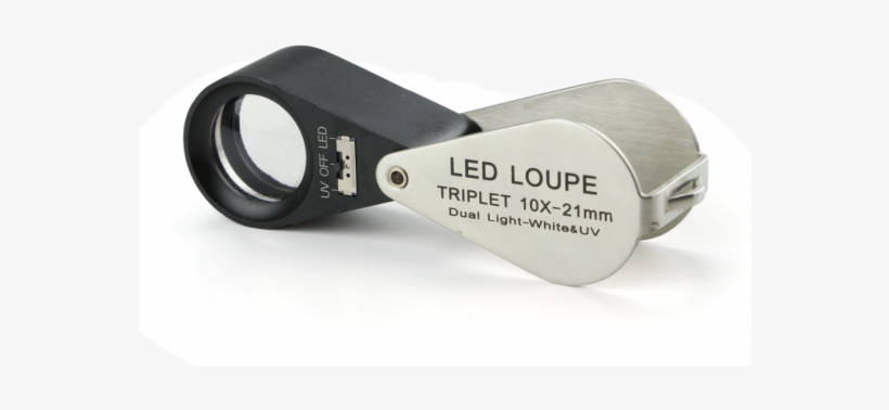 Folding Magnifiers Led-uv - Flashlight, transparent png download