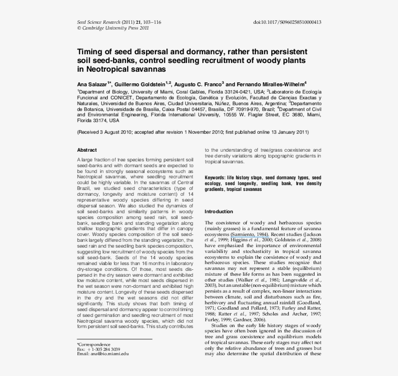 Timing Of Seed Dispersal And Dormancy, Rather Than - Document, transparent png download
