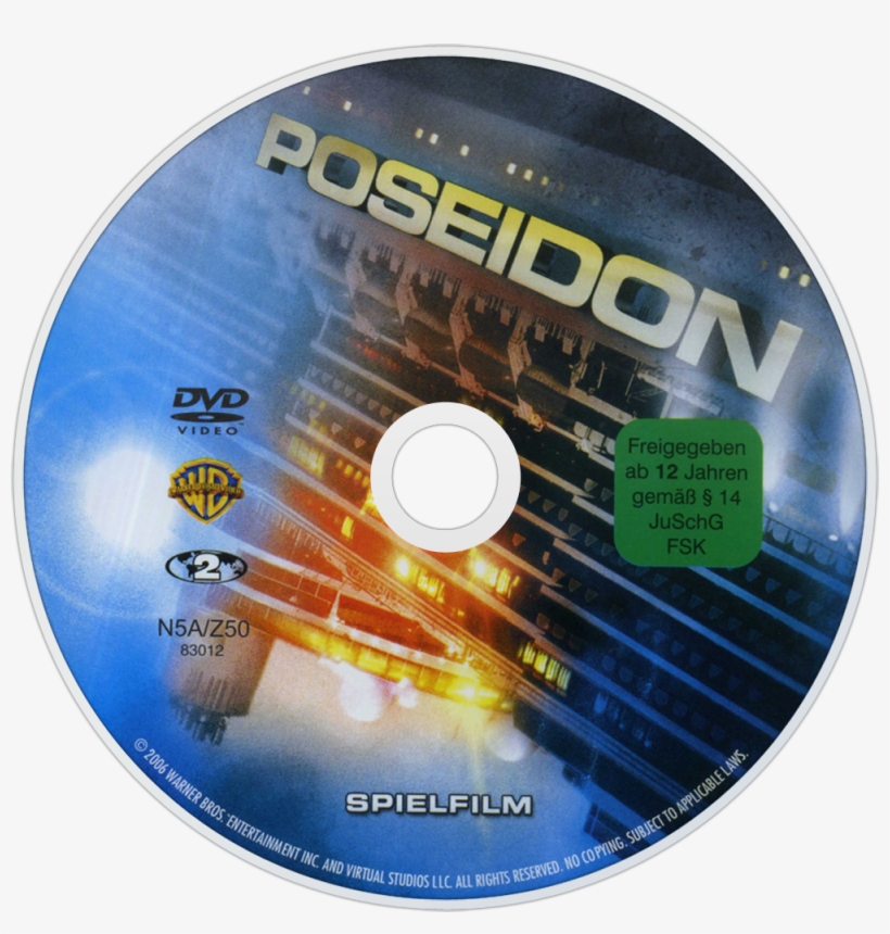Poseidon Dvd Disc Image - Poseidon Dvd, transparent png download