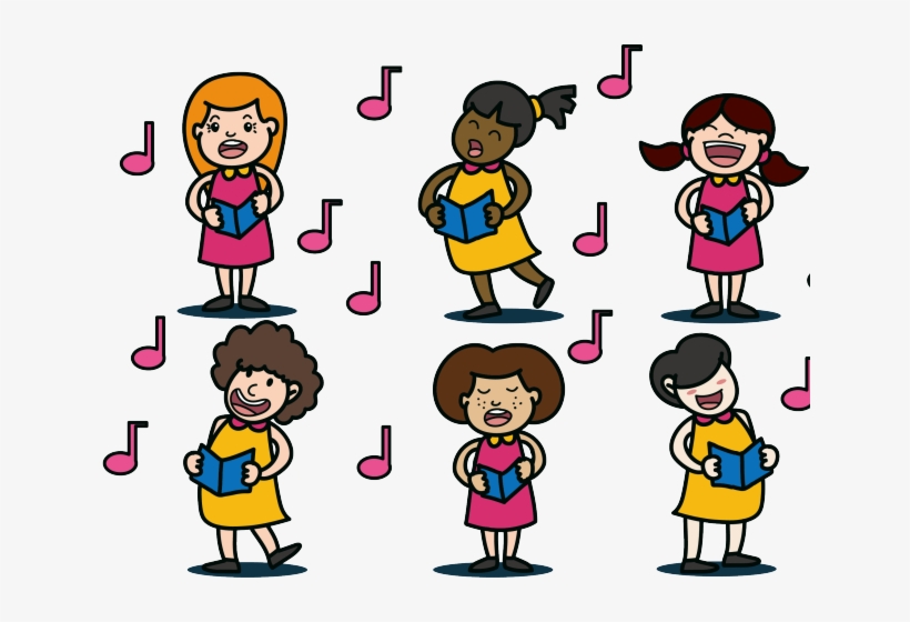 Pink Singer Clipart Vector - Background Coro Musical Feminino, transparent png download