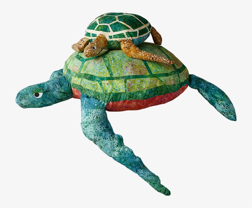 Sea Turtle And Starfish Pillows - Robert Kaufman Co., Inc., transparent png download
