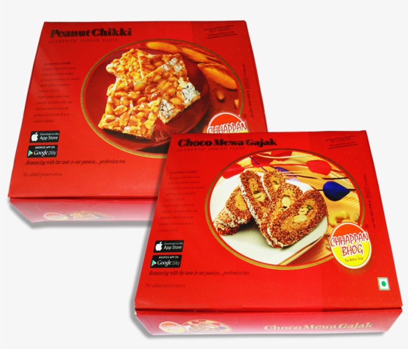Peanut Chikki And Choco Mewa Gazak - Lohri Special Packing Of Chappan Bhog, transparent png download