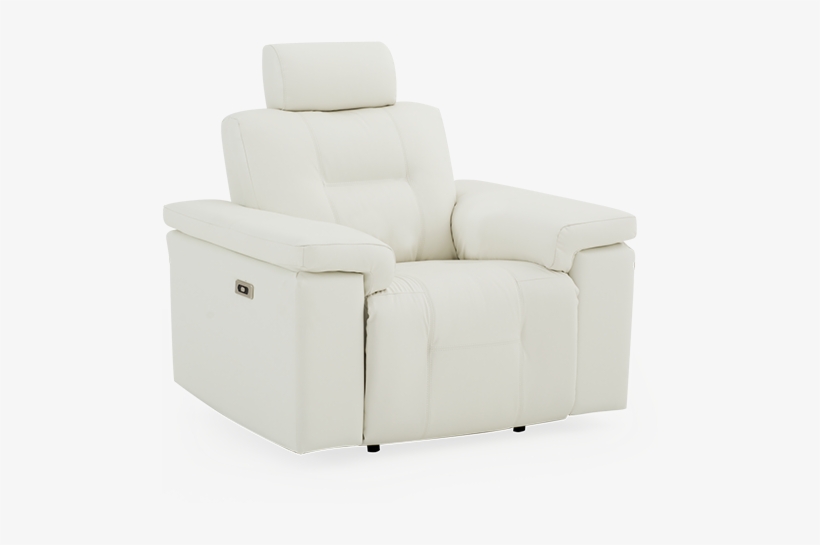 Elran Electric Recliner With Genuine Leather Seat - Sofa Bed, transparent png download