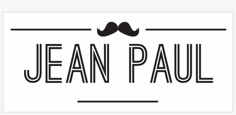 Customized Name Label With Mustache - Nest, transparent png download