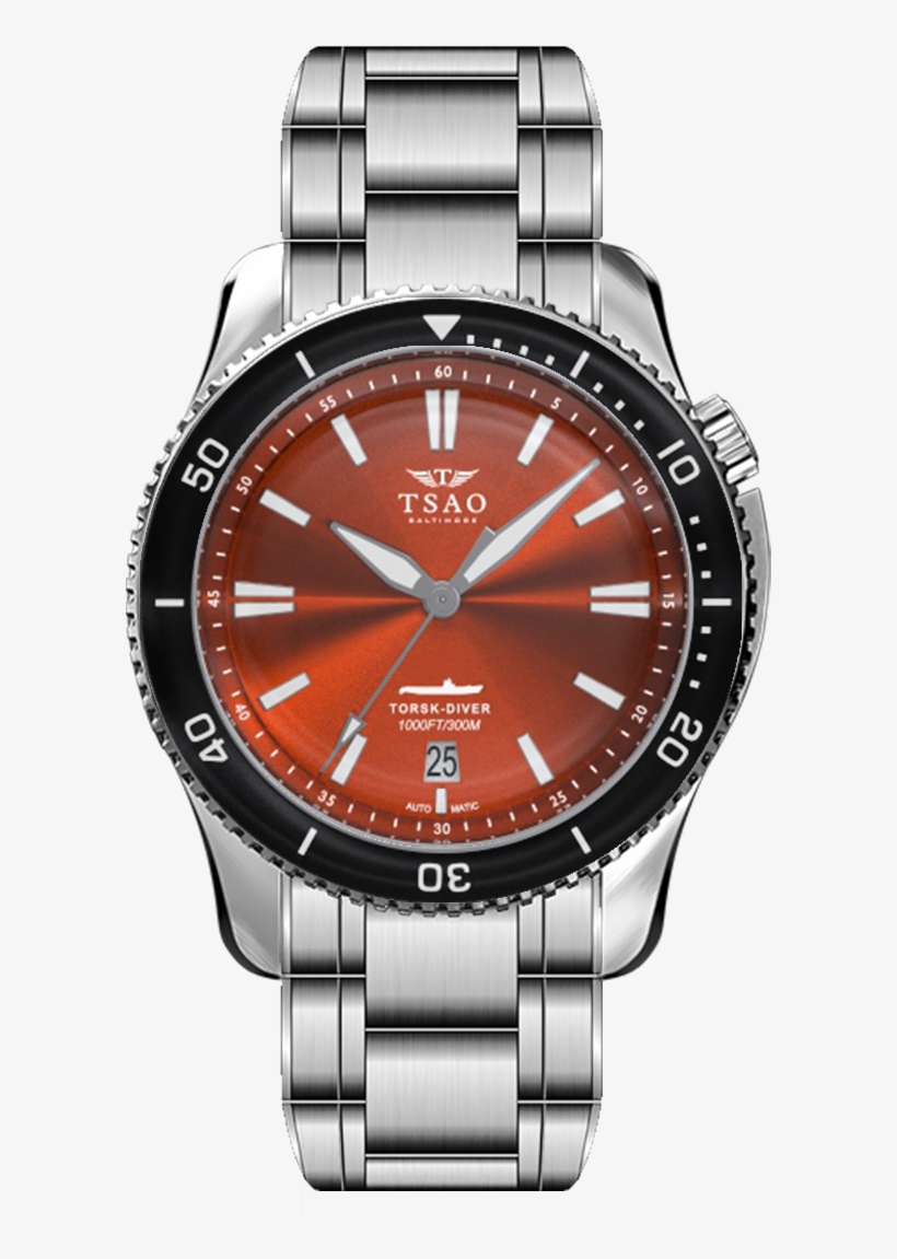 Steel Torsk-diver - Camden Orange - Preorder - Coupole Rado, transparent png download