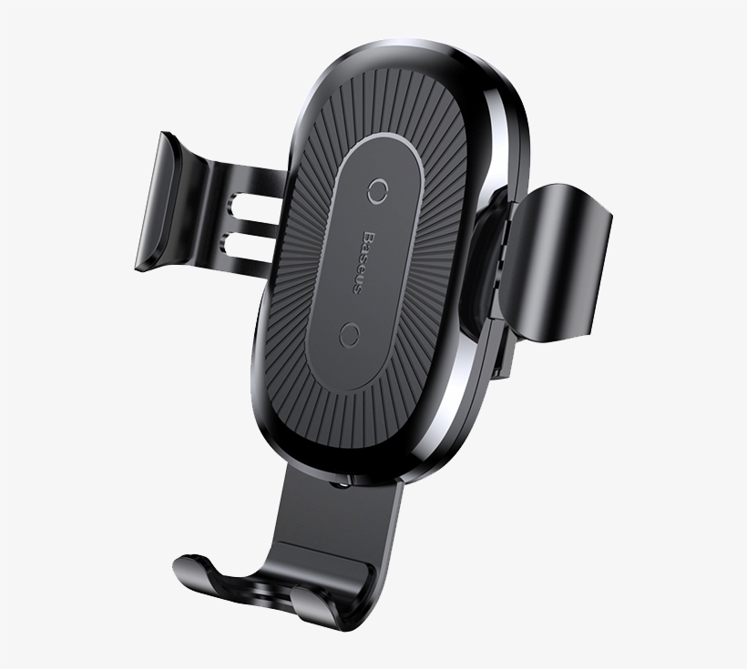 Baseus Free Shipping Wireless Charger Car Holder Fast - Baseus Qi Wireless Charger Gravity Car Vent Mount, transparent png download