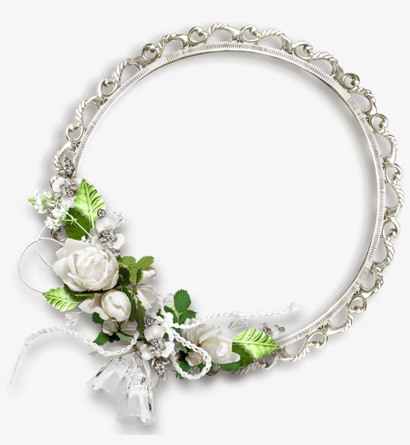 Floral Round Frame Transparent Picture - Flower Round Frame Png, transparent png download