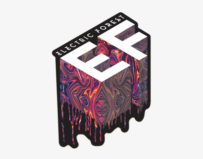 Electric Forest Acid Drip Sticker - Electric Forest Png, transparent png download