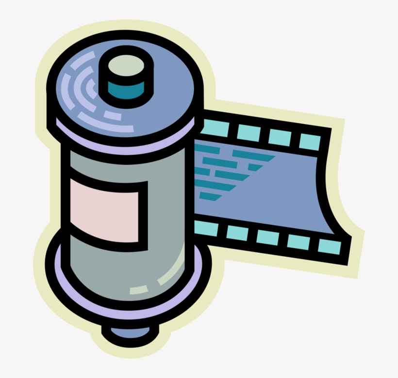 Vector Illustration Of 35mm Photography Roll Of Camera, transparent png download