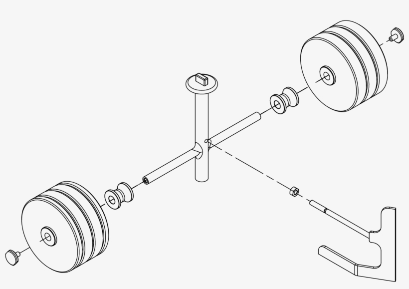Cylinderical Roller Stone Assembly For Ecgc-12sqss - Line Art, transparent png download