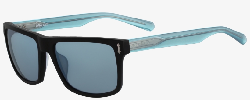 Matte Black With Blue Lens - Sunglasses, transparent png download