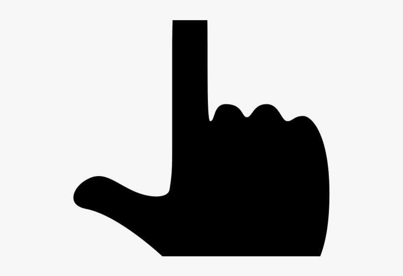 Android Clipart Hand Png - Hand Pointing Silhouette Png, transparent png download