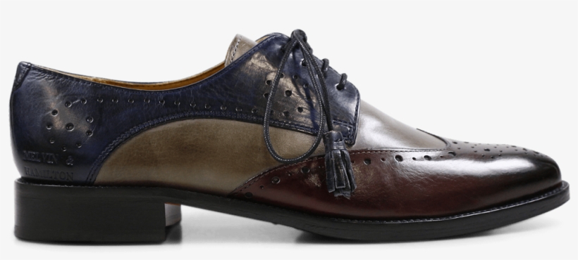 Derby Shoes Betty 3 Crust Burgundy Smoke Navy Tassel - Leather, transparent png download