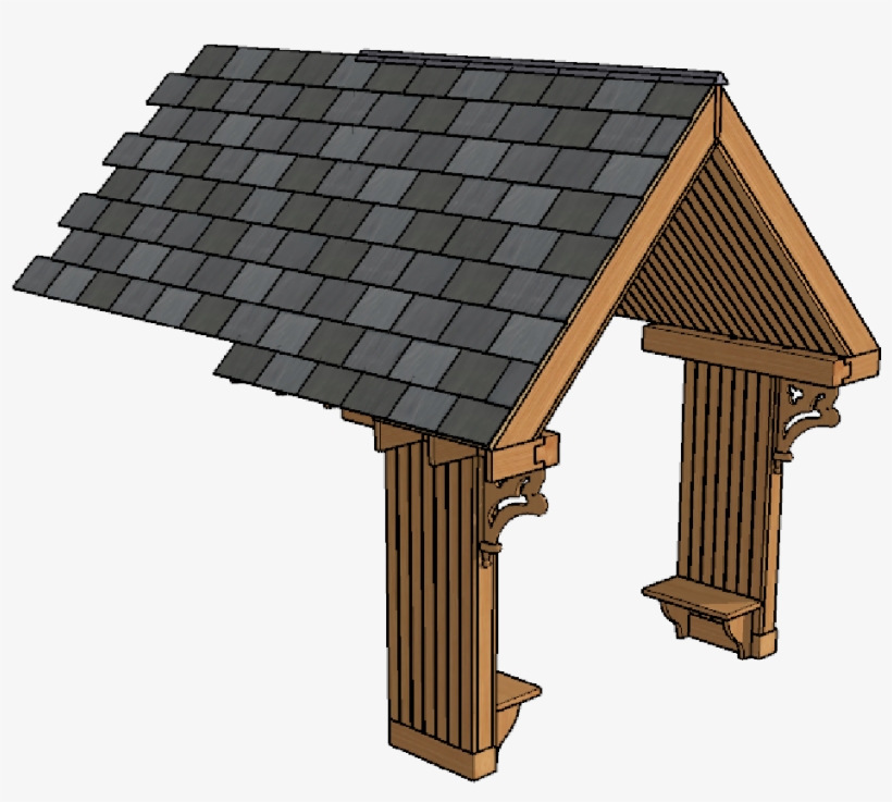 Porch 3d Model Design Process - Shed, transparent png download