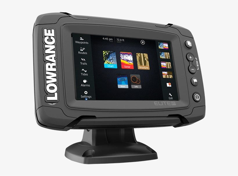 Lowrance Fishfinder/gps Elite-5 Tidi Bundle W/aus Chart - Lowrance Elite 5 Ti Test, transparent png download