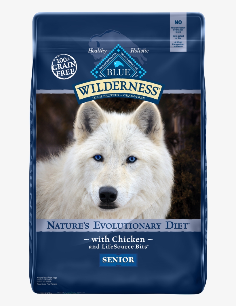 Blue Buffalo Wilderness Grain Free Senior Chicken Dry - Blue Wilderness Senior, transparent png download