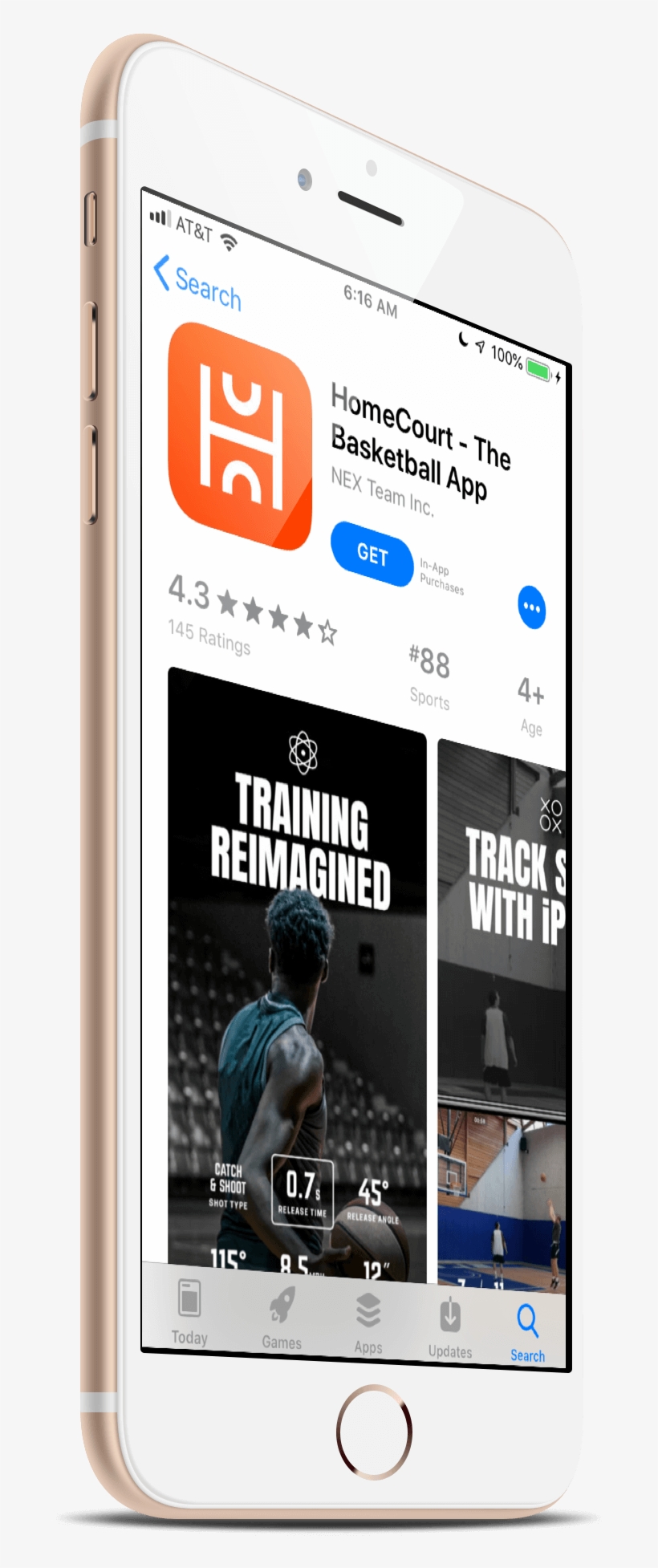 Homecourt In The App Store - Smartphone, transparent png download