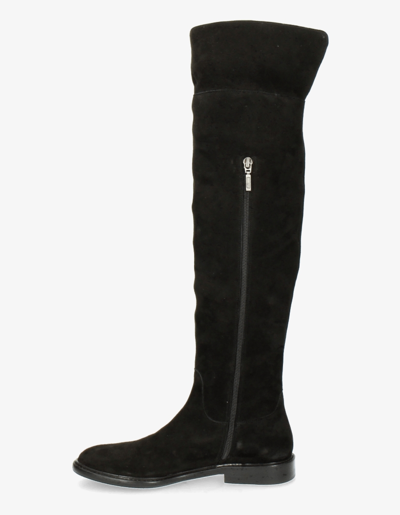 Boots Sally 65 Kid Suede Black New Hrs Thick - Michael Kors Bromley Riding Boots, transparent png download