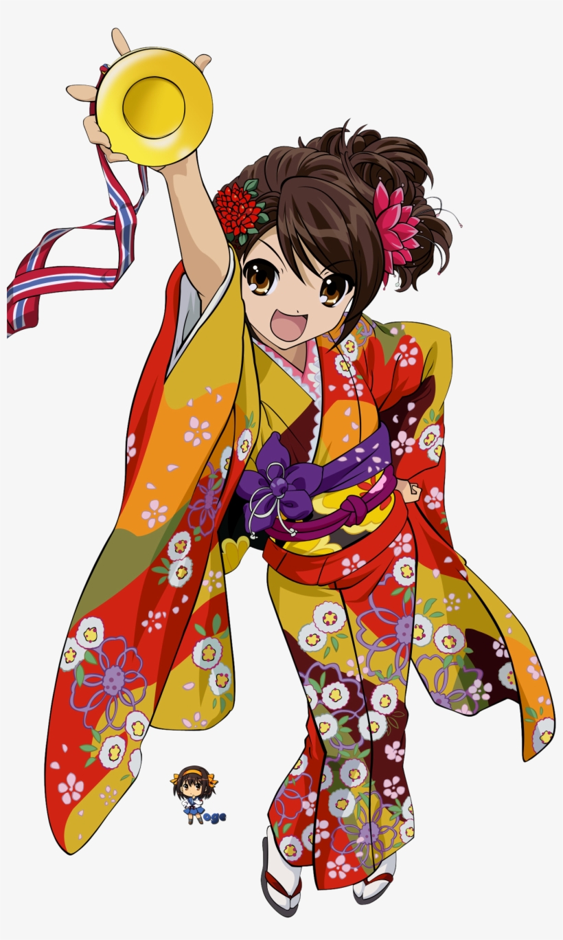 Http - //www - Clangfaq - - Haruhi Suzumiya Kimono, transparent png download