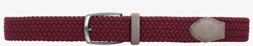 Pomegranate Leather-trimmed Woven Belt Ss19 Collection, - Buckle, transparent png download