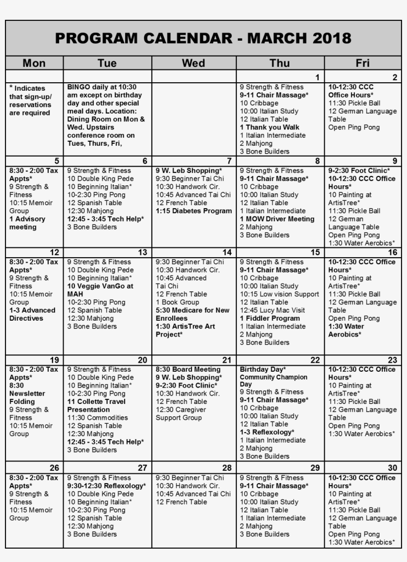 Program Calendar March 2018 - Inadimplência Estados Ano De 2016 Serasa, transparent png download