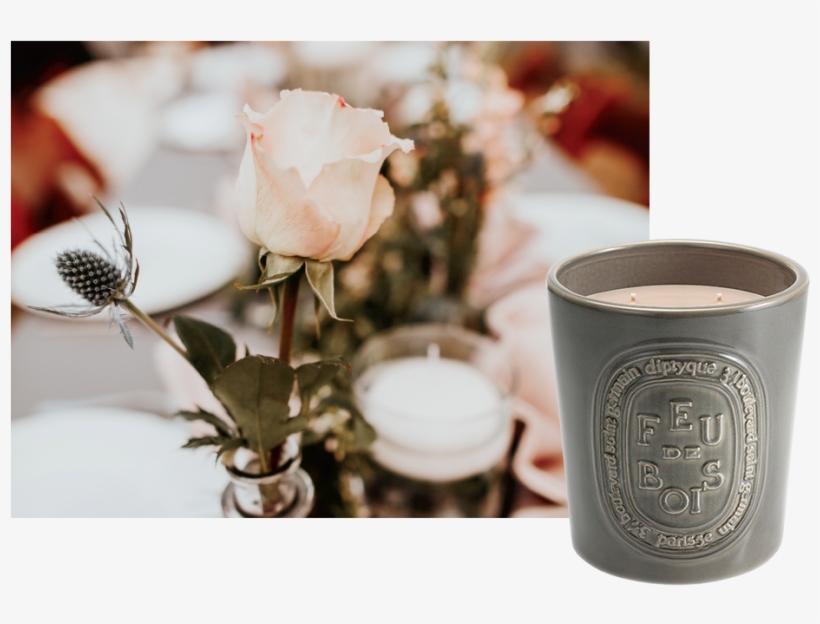 Candles And Seasonal Florals - Garden Roses, transparent png download