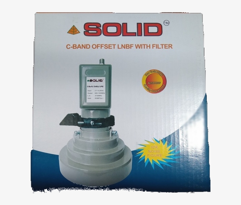 Solid Ku Cb1 C Band Lnbf With Feedhorn For Offset Ku - C Band Offset Lnb, transparent png download