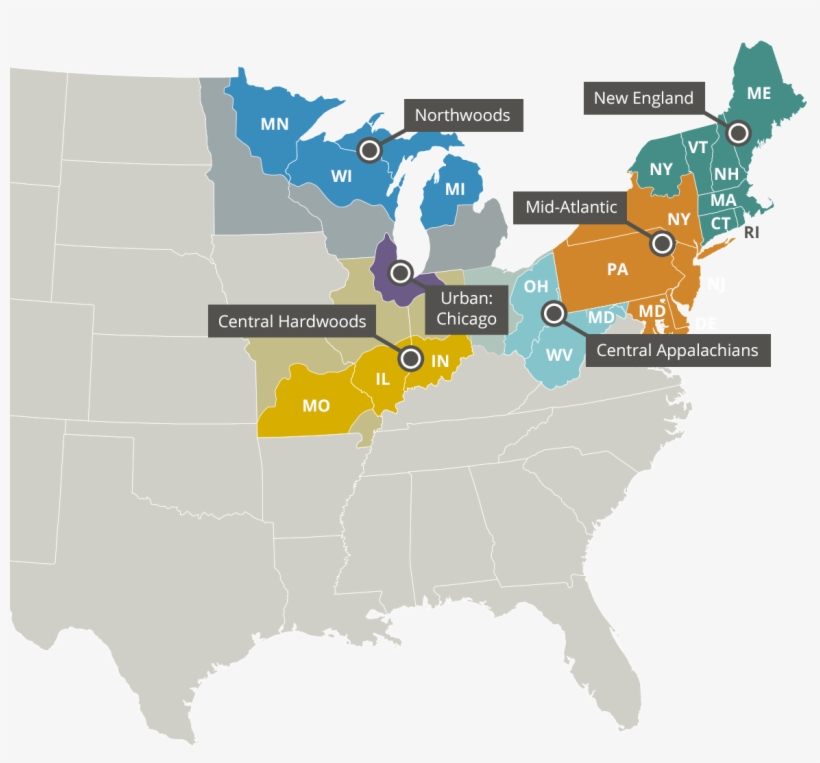 Ecoregional Vulnerability Assessments - Wisconsin Fall Color Map 2017, transparent png download