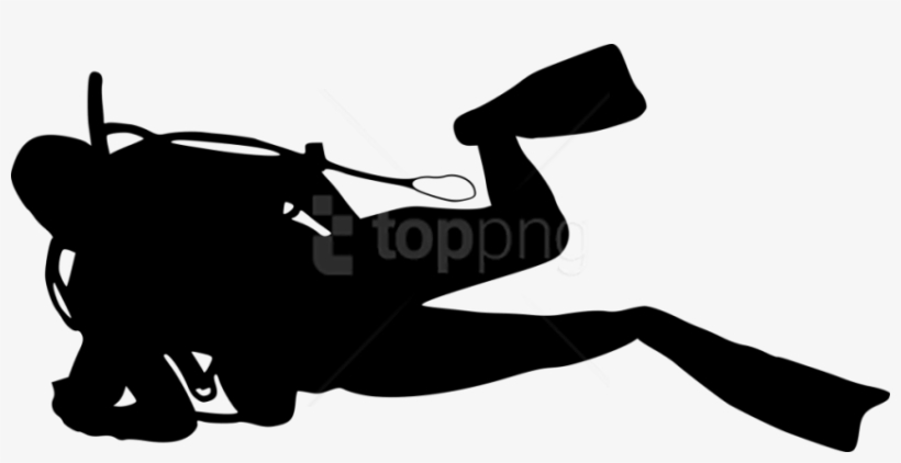 Free Png Scuba Diver Silhouette Png - Scuba Diver Transparent Background, transparent png download