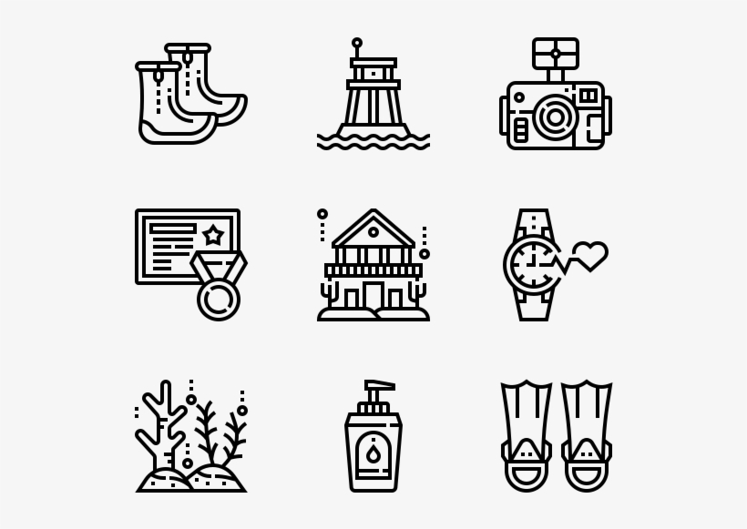 Diving - Manufacturing Icon Free, transparent png download