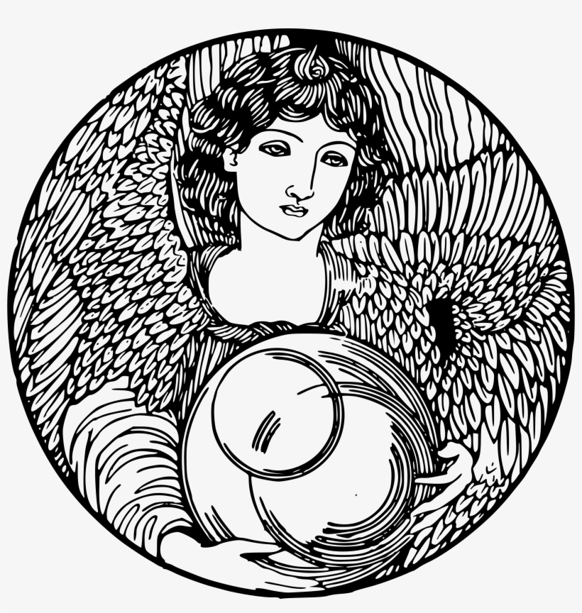 This Free Icons Png Design Of Angel In A Circle, transparent png download