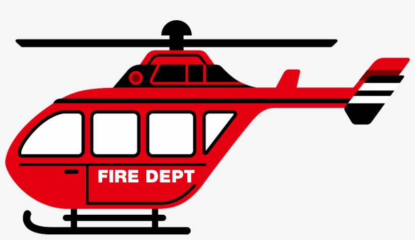 Bombeiros E Polícia - Firefighter Helicopter Clipart, transparent png download