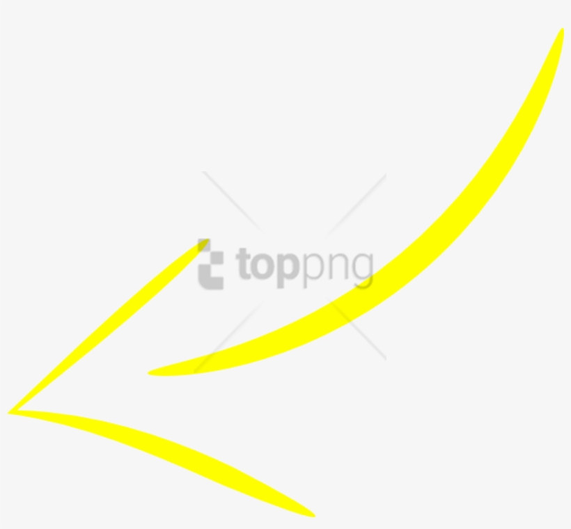 Download Free Png Yellow Curved Arrow Png Image With Transparent ...