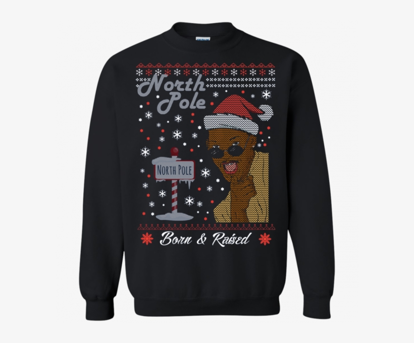 North Pole Born & Raised Shirt, Merry Xmas Ugly Christmas - Volvo 240 Christmas Sweater, transparent png download