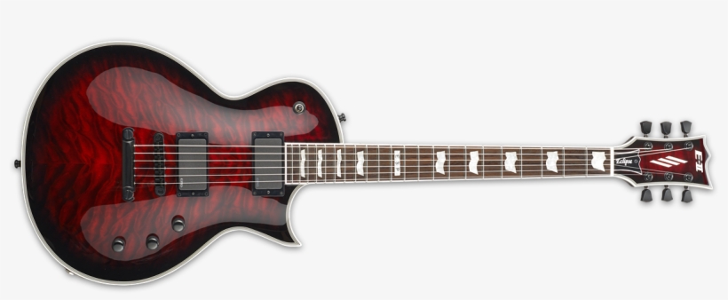 See Thru Black Cherry Sunburst - Esp Ltd Ec 1000 Fluence Tiger Eye, transparent png download