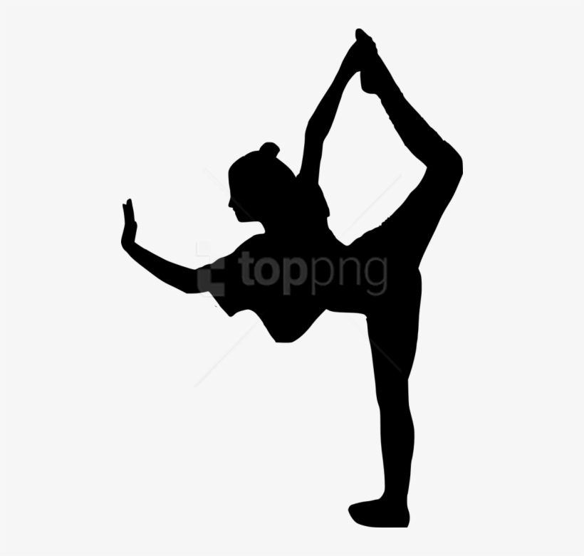 Free Png Fitness Silhouette Png - Silhouette Of Performing Arts, transparent png download