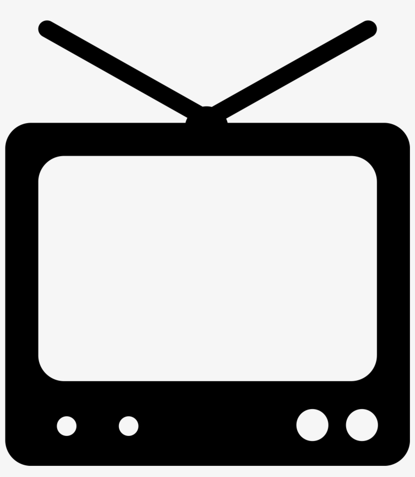 Television Flat Icon Transparent Png & Svg Vector - Icon, transparent png download