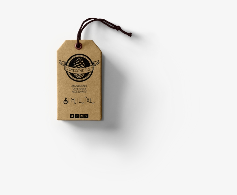 Pinecone Co Hang Tag1 - Paper Bag, transparent png download