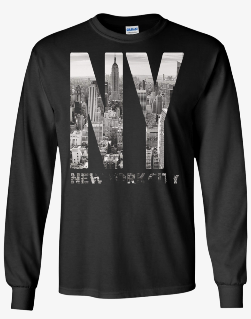 New York City Skyline Nyc Manhattan Apparel - Shirt, transparent png download