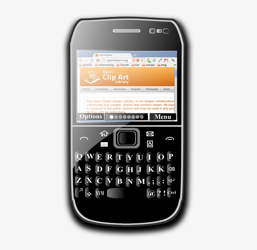 Blackberry Mobile Transparent Png - Clipart Gratis, transparent png download