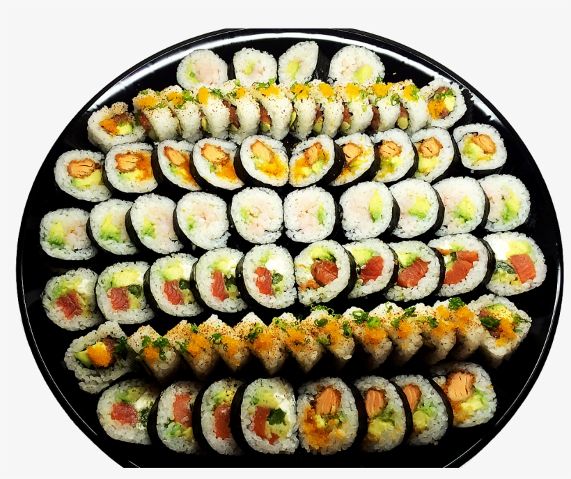 Platter Sushi Rolls On The Menu, transparent png download