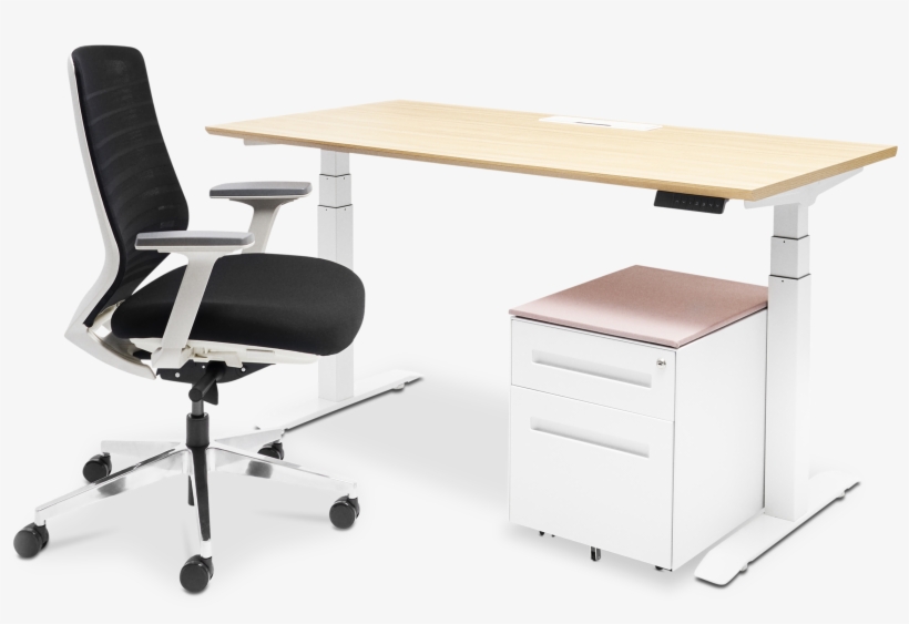 Bureau Standing Package - Office Chair, transparent png download