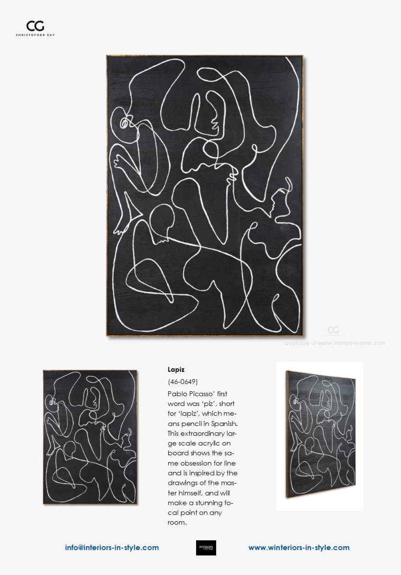 46-0649 Lapiz Pablo Picasso' First Word Was 'piz', - Motif, transparent png download