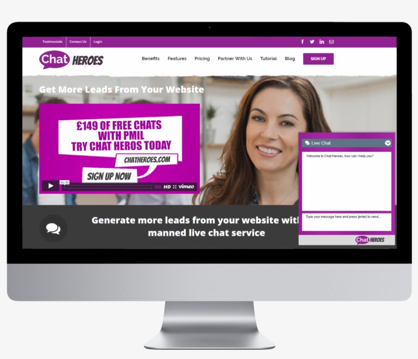 Live Chat Box - Imac 27, transparent png download