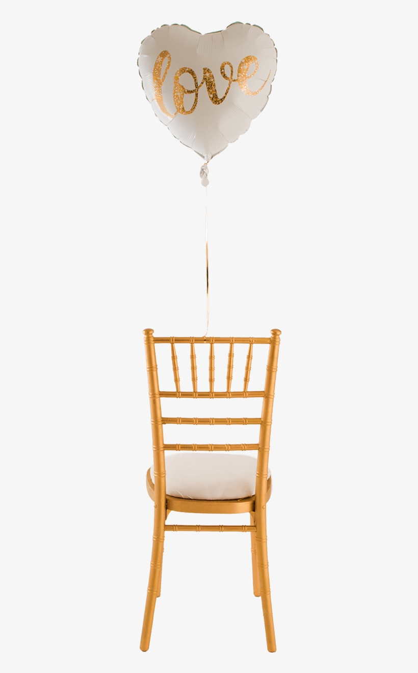 Love Glitter Gold Heart Balloon 18″ - Windsor Chair, transparent png download