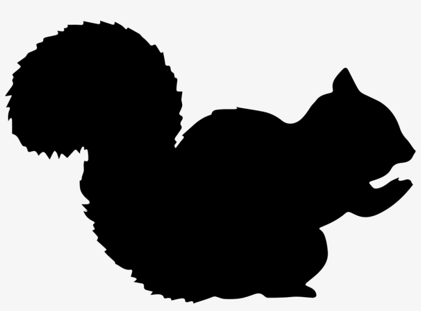 Squirrel Shape Svg Png Icon Free Download - Silhouettes Of A Squirrel, transparent png download